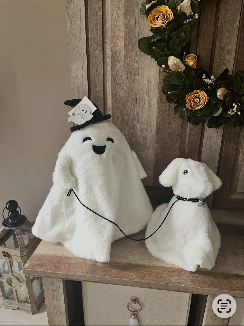 NWT Viral Goblin & Ghoul Ghost Walking Dog Plush Set - Halloween Decor HTF Large